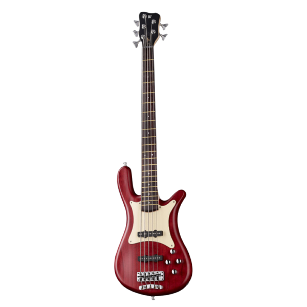 Teambuilt Pro Series Streamer CV, 5-String - Burgundy Red Transparent Satin