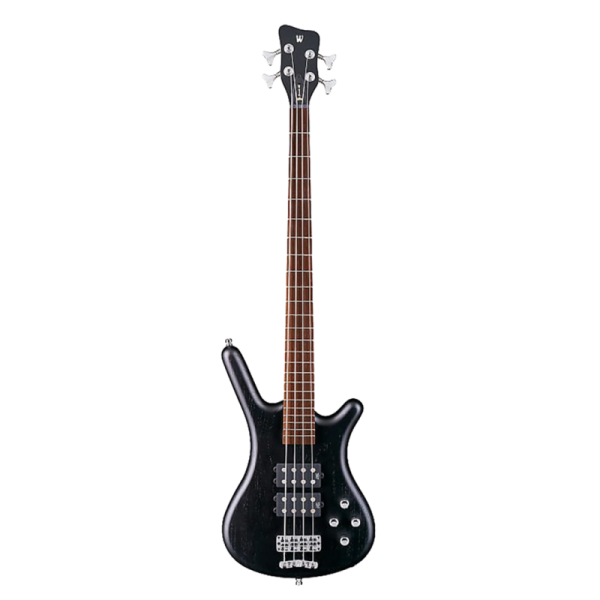 RockBass Corvette $$, 4-String - Nirvana Black Transparent Satin