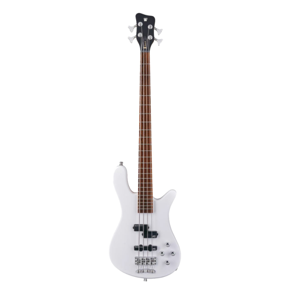 RockBass Streamer LX, 4-String - Solid White High Polish