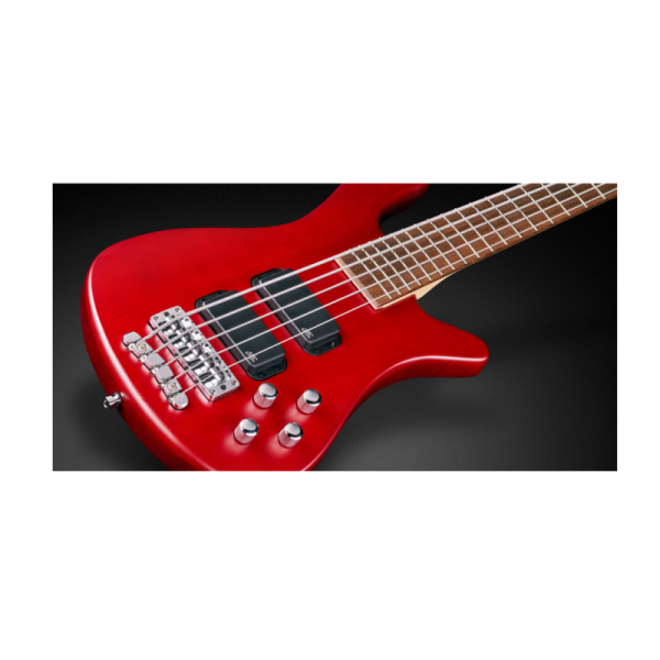 RockBass Streamer Standard, 5-String - Burgundy Red Transparent Satin - Gambar 3