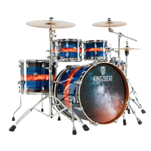 COMPETITION KING GLOBAL - GWU Graphic Wood Blue Fire Belt